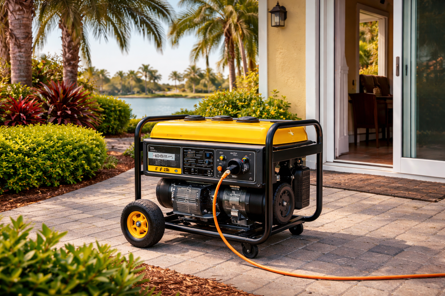 ChatGPT Image Jan 19, 2026, 01_56_19 PM New Dawn Electric Wall-mounted electric vehicle charger with coiled cable, available in Sarasota and Manatee County.